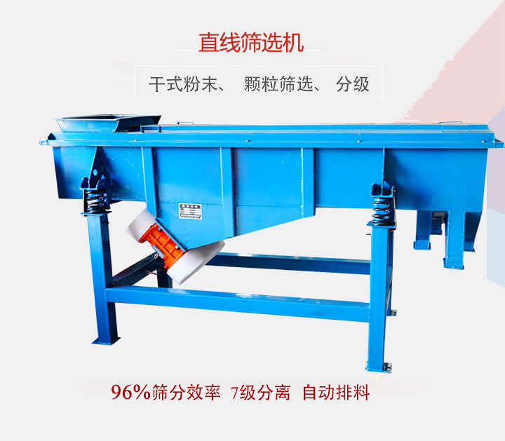 直線篩選機(jī)用于篩選、分級各種粉末、顆粒